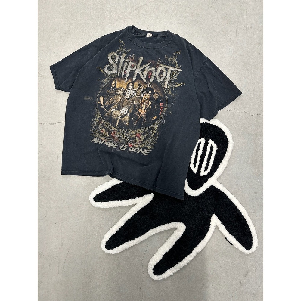 Slipknot All Hope Is Gone World Tour 2009‎ T Shirt Black Anvil Men's Size Large